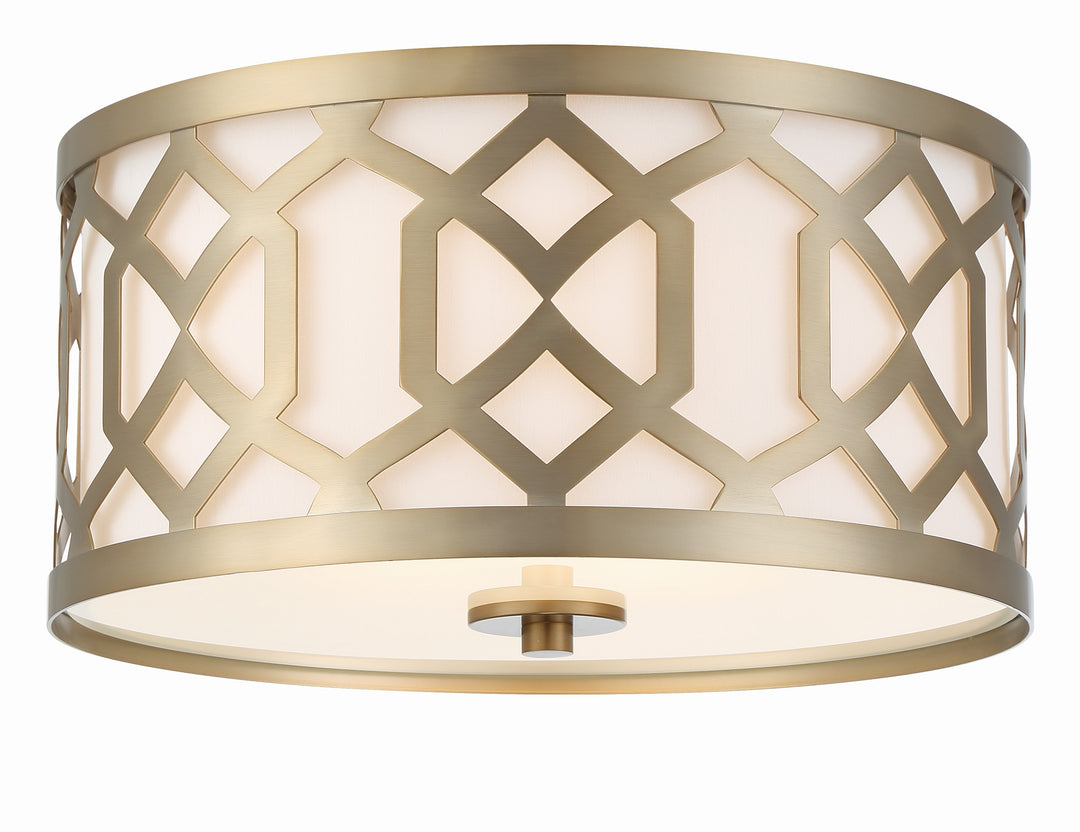 Libby Langdon Jennings 3 Light Aged Brass Flush Mount