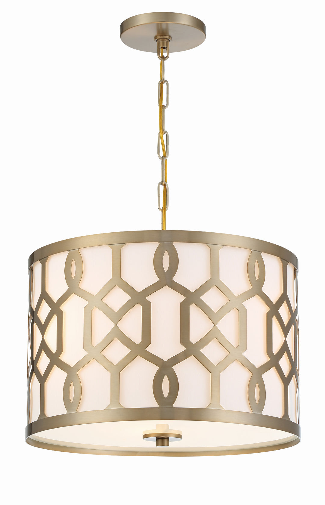 Libby Langdon Jennings 3 Light Aged Brass Pendant