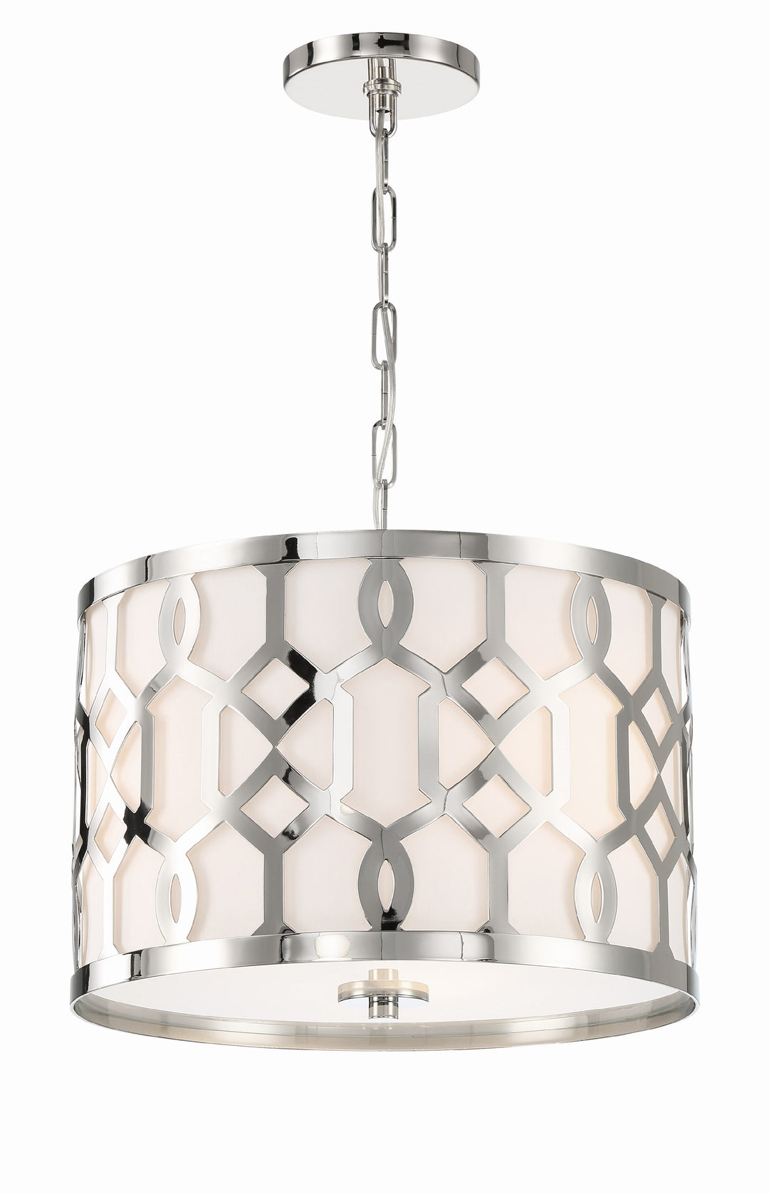 Libby Langdon Jennings 3 Light Polished Nickel Pendant