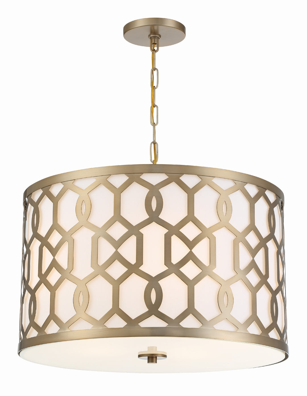 Libby Langdon Jennings 5 Light Aged Brass Pendant