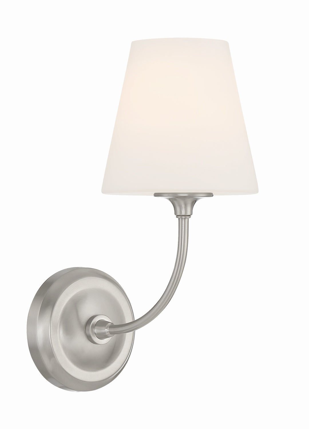 Libby Langdon Sylvan 1 Light Brushed Nickel Sconce