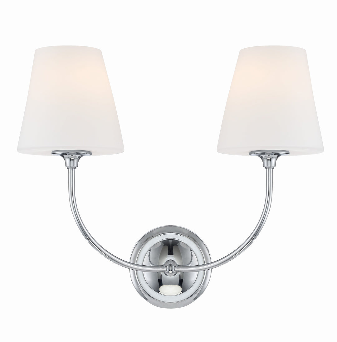 Libby Langdon Sylvan 2 Light Polished Chrome Sconce