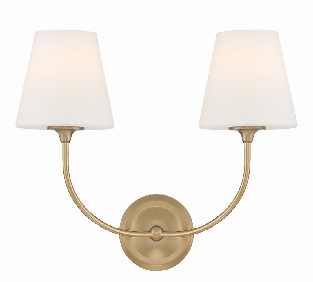 Libby Langdon Sylvan 2 Light Vibrant Gold Sconce