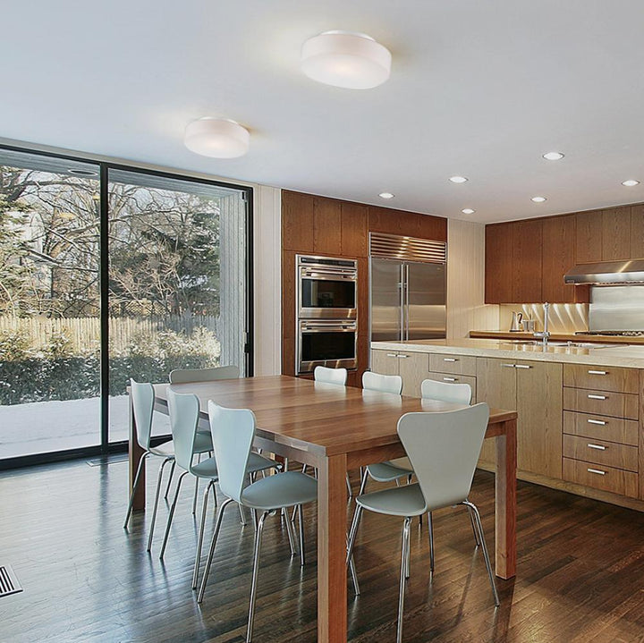 Ramata, 2LT Flushmount, Wht/opal