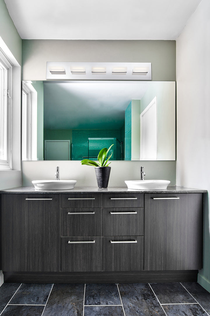 Olson, 5LT LED Bathbar, Chrome