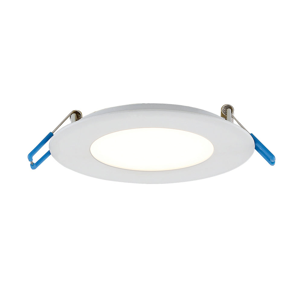 LED Slim Rec, 4in, 9w, Rnd, Wht
