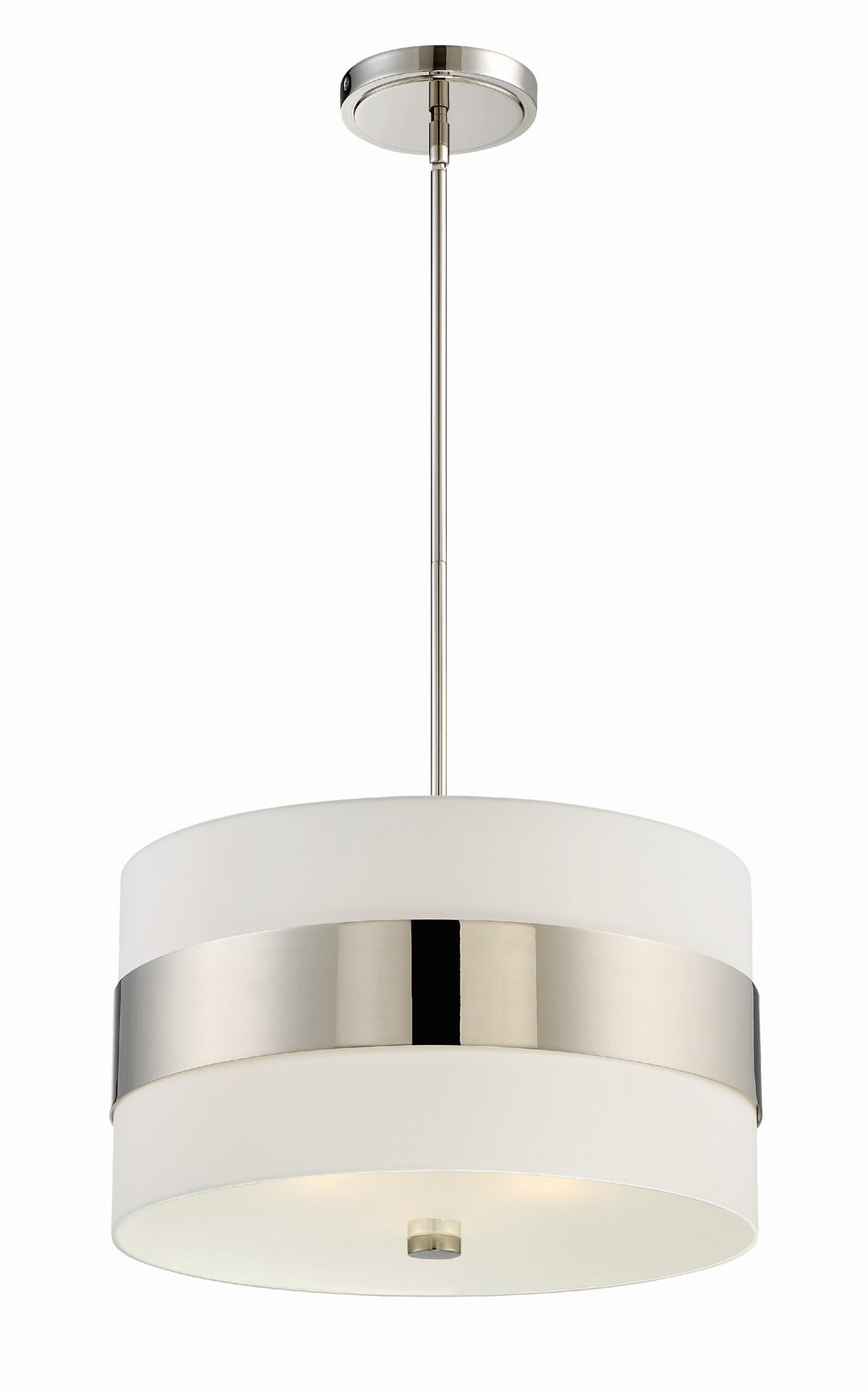 Libby Langdon Grayson 3 Light Polished Nickel Chandelier