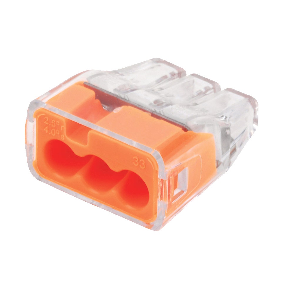 PUSH-IN 20-12 AWG 3-PORT,5K BX
