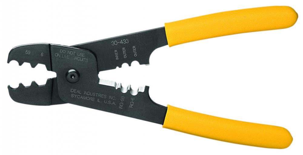 COAX STRIP AND CRIMP TOOL