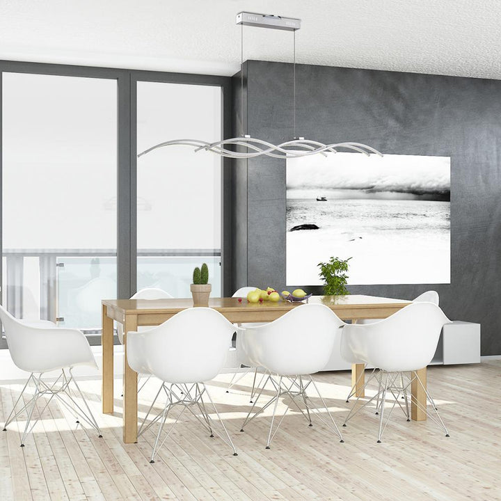 Sly, 4LT LED Pendant, Silver