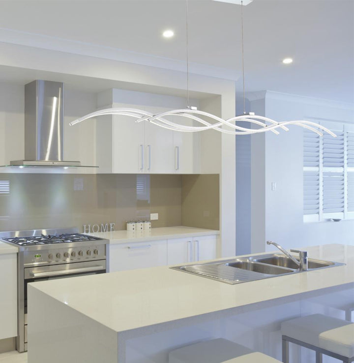 Sly, 4LT LED Pendant, Silver