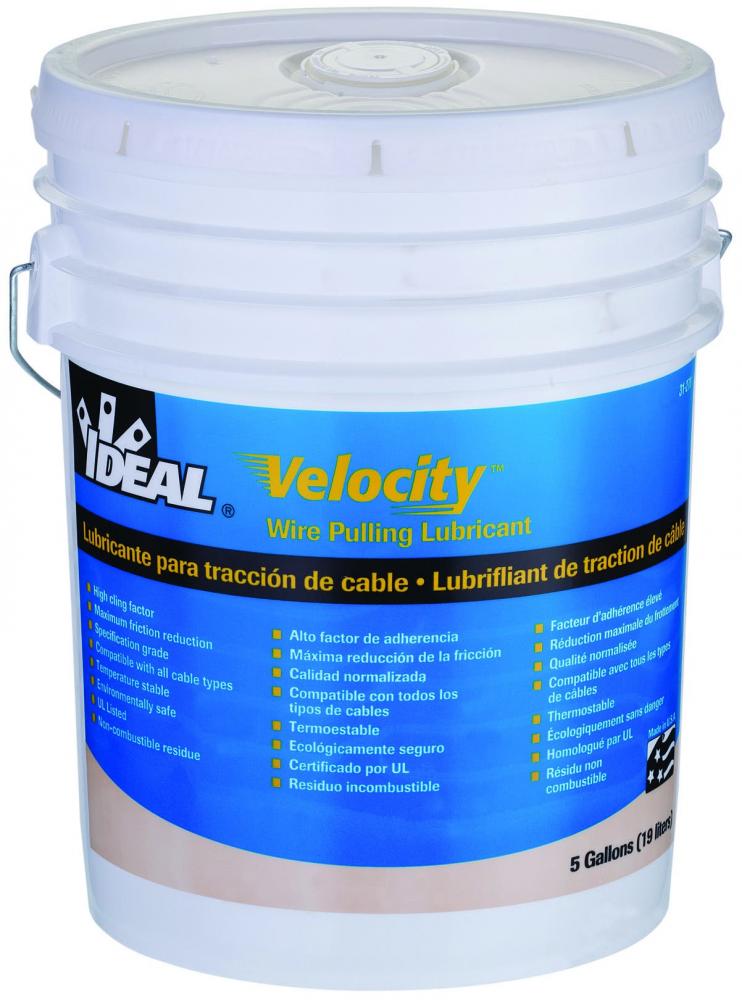 Velocity Lubricant,Ideal,UL listed,5 GAL Bucket