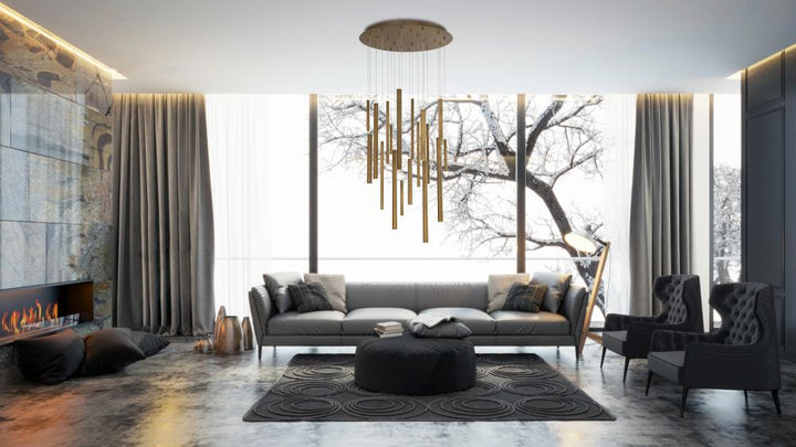 Santana, 18LT LED Chand, Blk