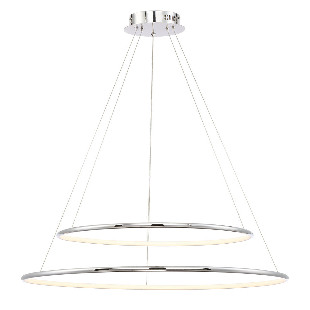 Valley, LED Pend, 2tier, Lrg, Chr