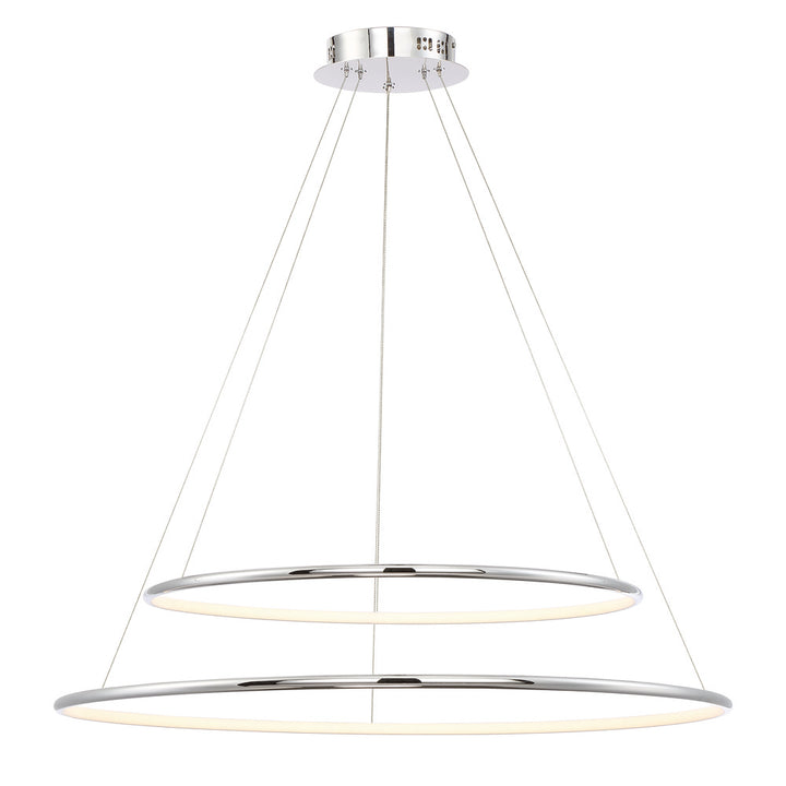 Valley, LED Pend, 2tier, Lrg, Chr