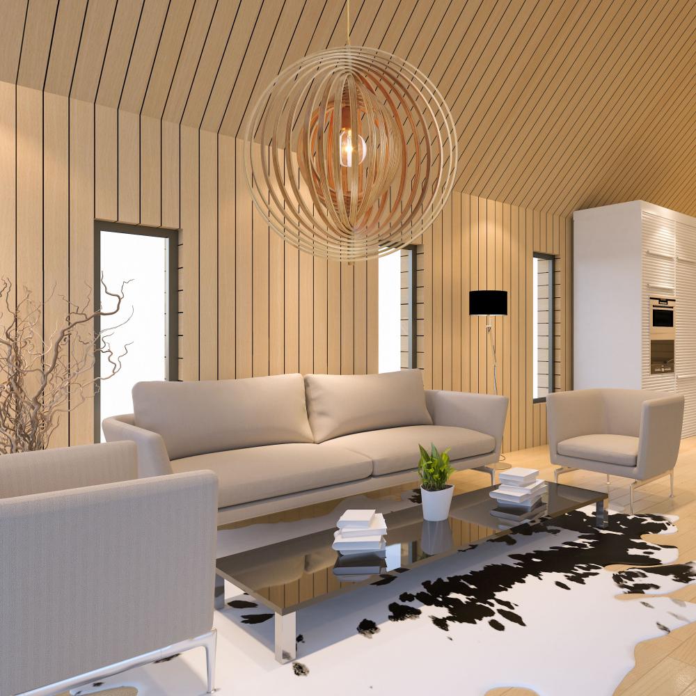 Abruzzo, 1LT Pend, Large, Wood