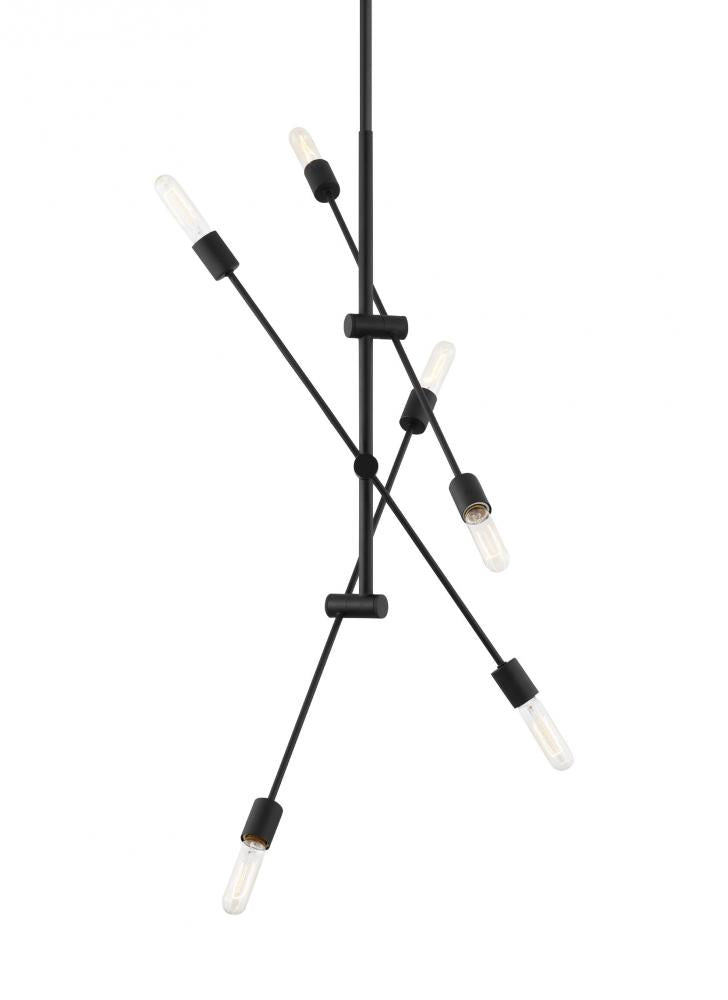 Axis Six Light Large Chandelier