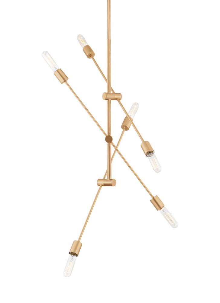 Axis Six Light Large Chandelier