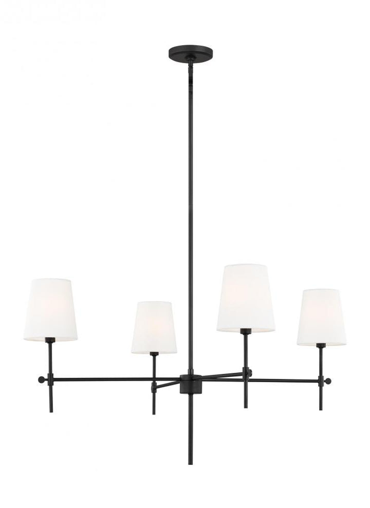 Baker Four Light Large Chandelier