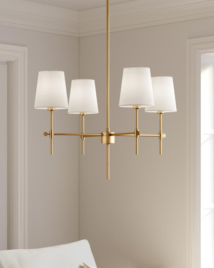 Baker Four Light Large Chandelier