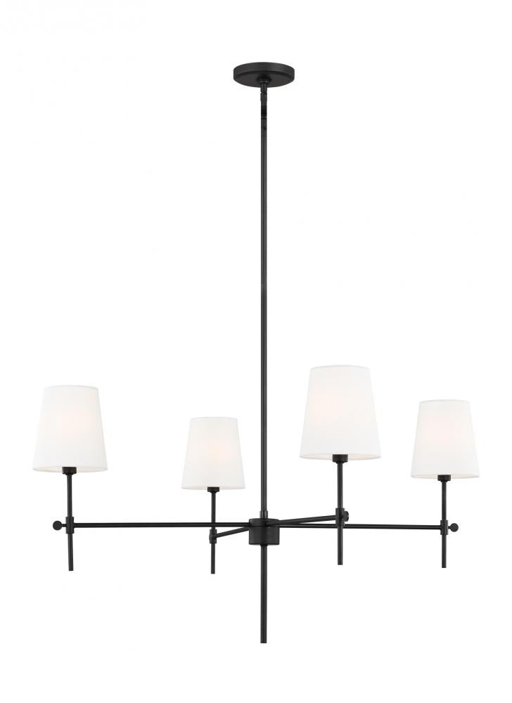 Baker Four Light Large Chandelier