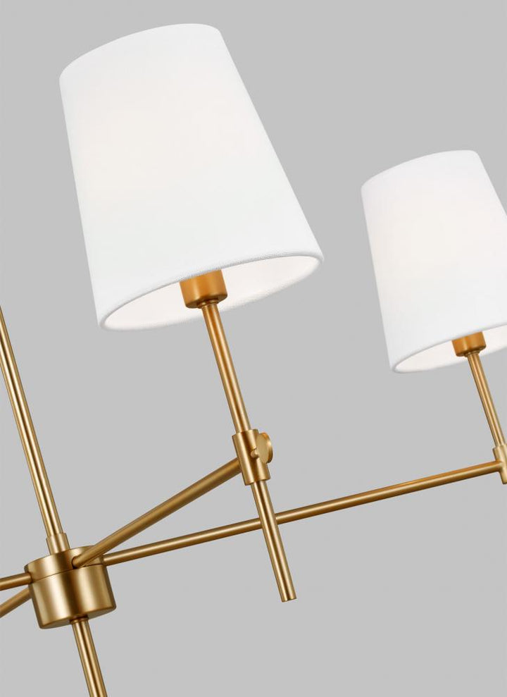 Baker Four Light Large Chandelier