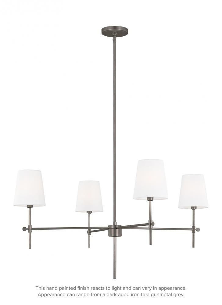 Baker Four Light Large Chandelier