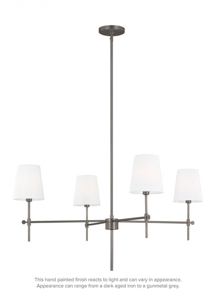 Baker Four Light Large Chandelier