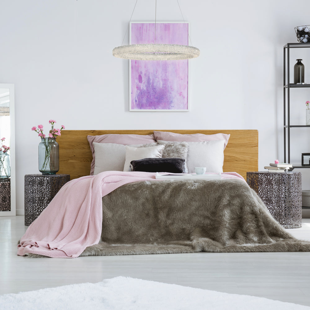 Sassi, LED Chandlr, Round, Chr