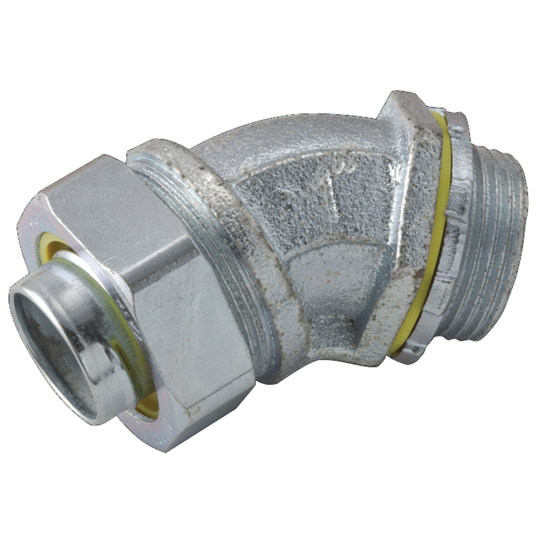 LIQUIDTIGHT CONNECTOR 45 1-1/2 IN STEEL