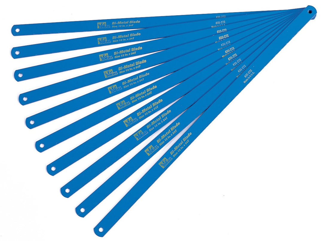 Blade,Ideal,Hacksaw,12.000 IN LEN,18 TPI,Bi-Meta