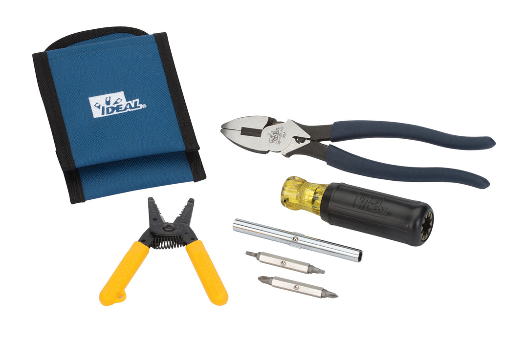Tool Kit,Ideal,Electrician's,Consist Of 3: 3