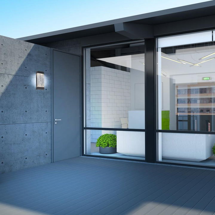 Tiffany, Outdr LED Sconce, Blk