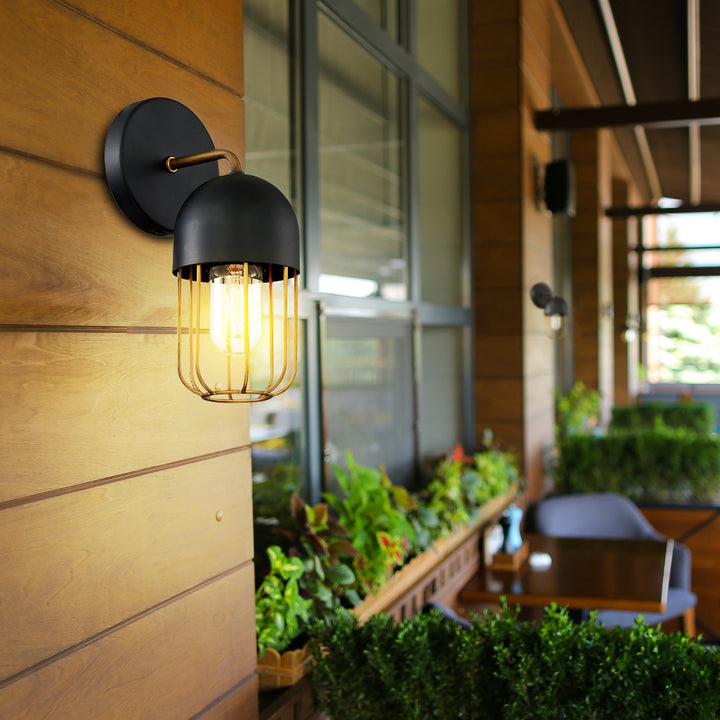 Palmerston, 1LT Wall Sconce, Blk