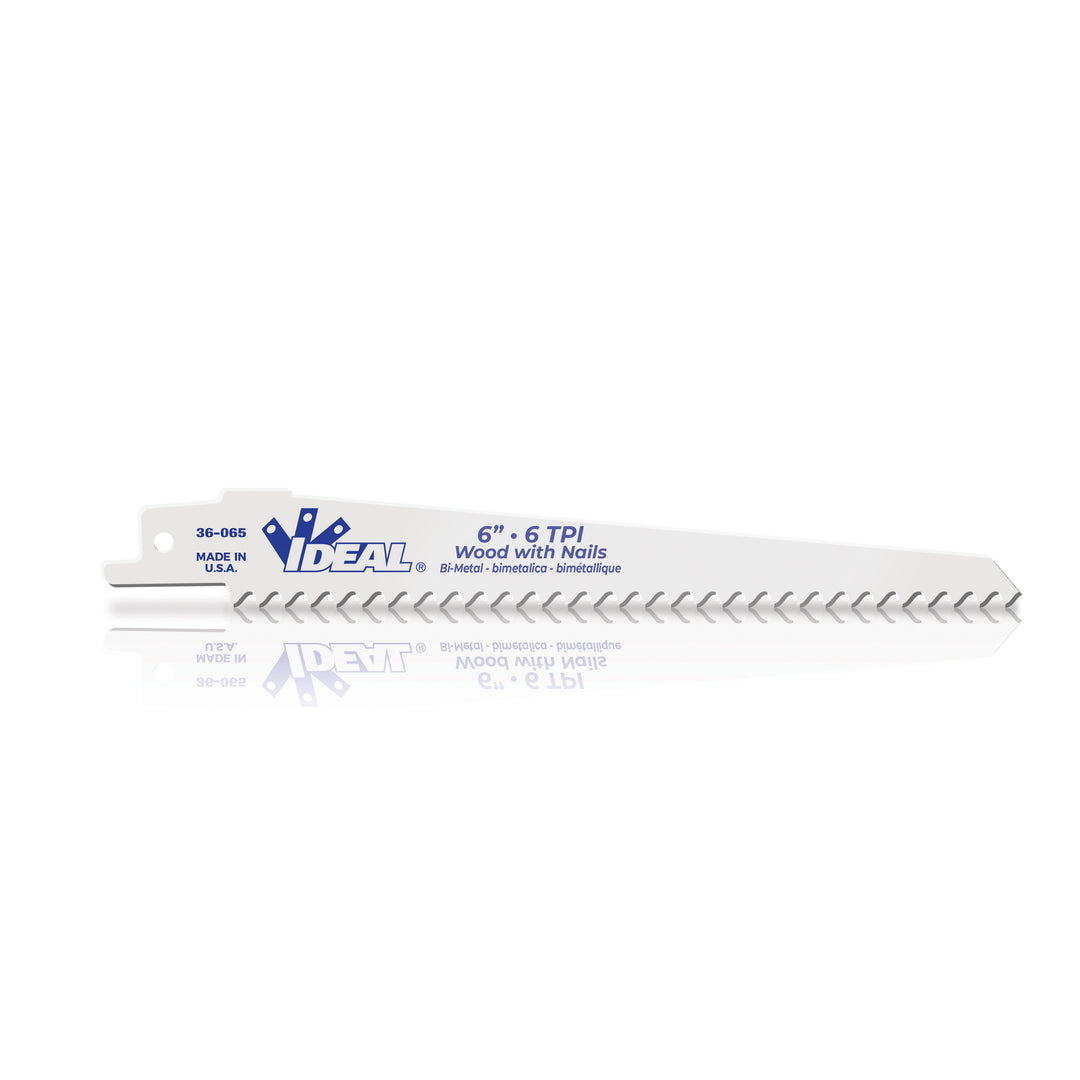 Blade,Ideal,Reciprocating,6.000 IN LEN,3/4 IN W,