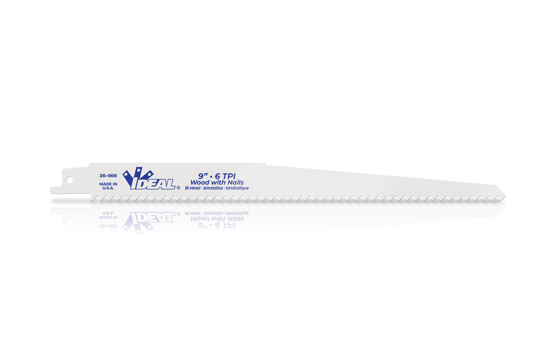 Blade,Ideal,Reciprocating,9.000 IN LEN,3/4 IN W,