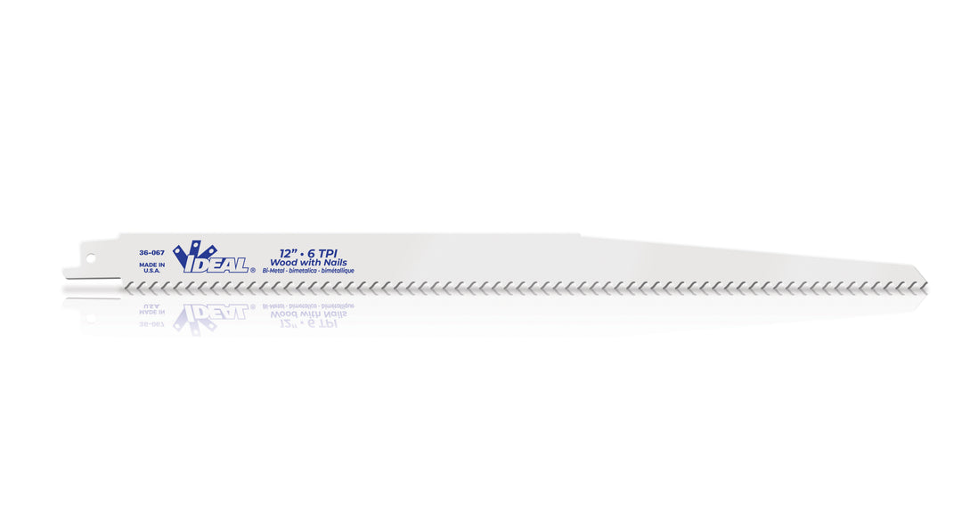 Blade,Ideal,Reciprocating,Wood w/Nail,12.000 IN
