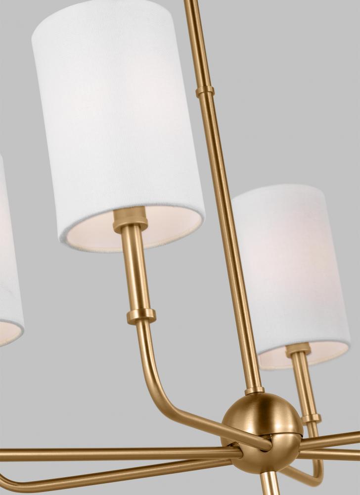 Foxdale Six Light Linear Chandelier
