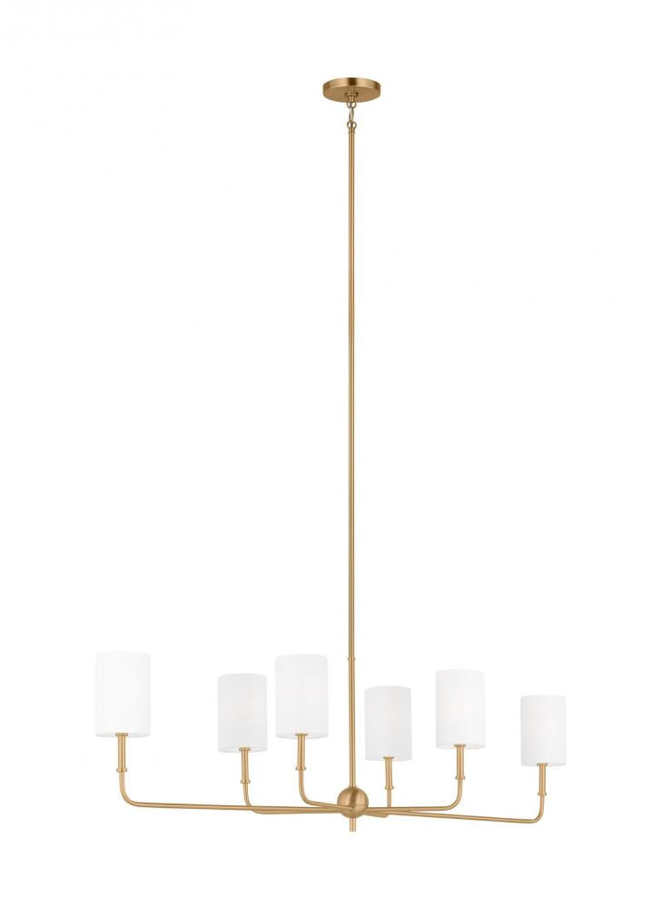 Foxdale Six Light Linear Chandelier