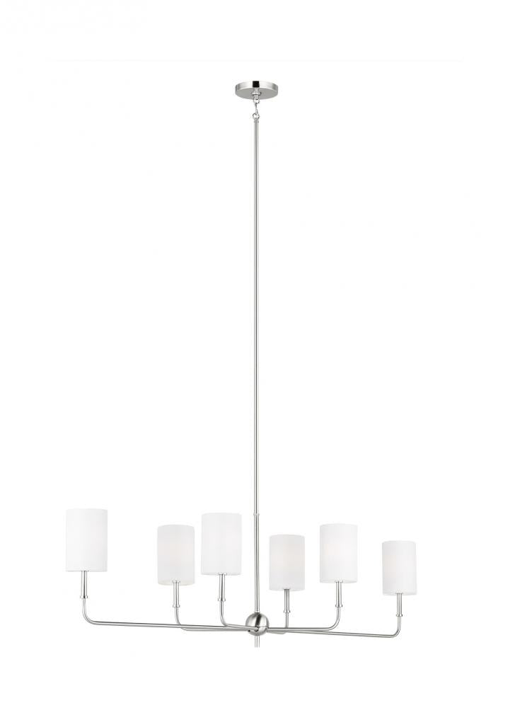 Foxdale Six Light Linear Chandelier