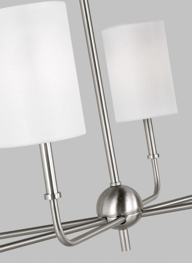 Foxdale Six Light Linear Chandelier