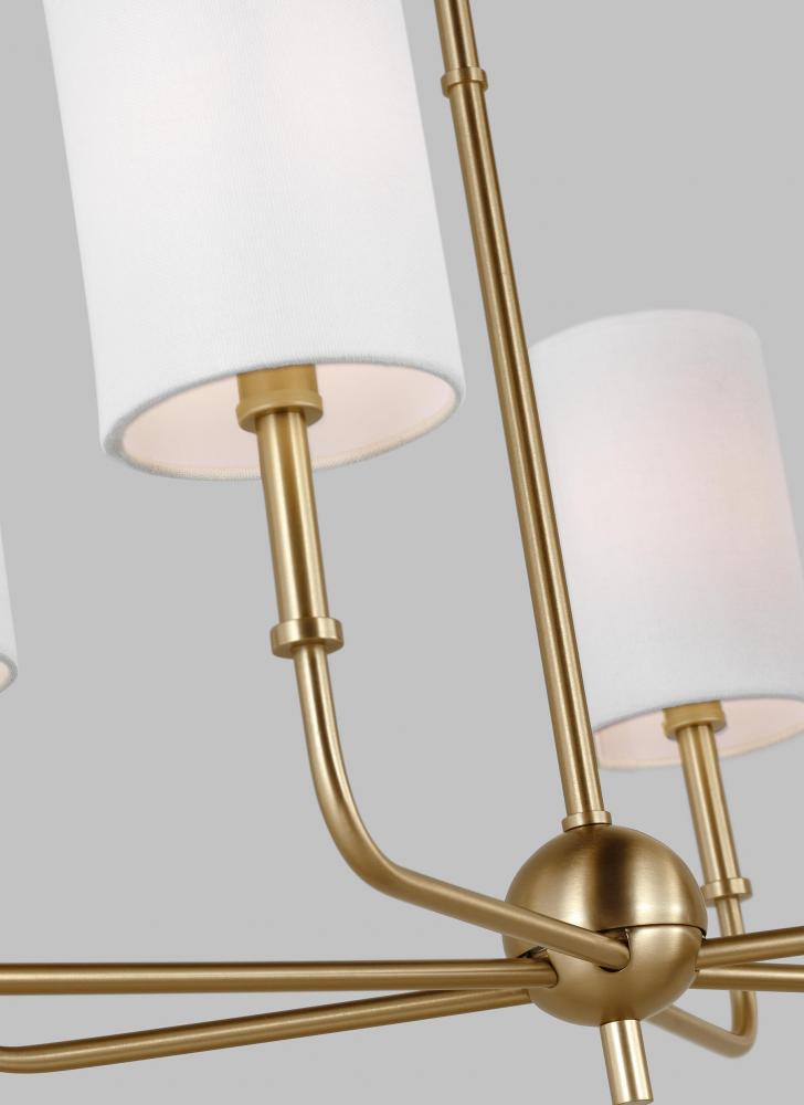 Foxdale Six Light Linear Chandelier