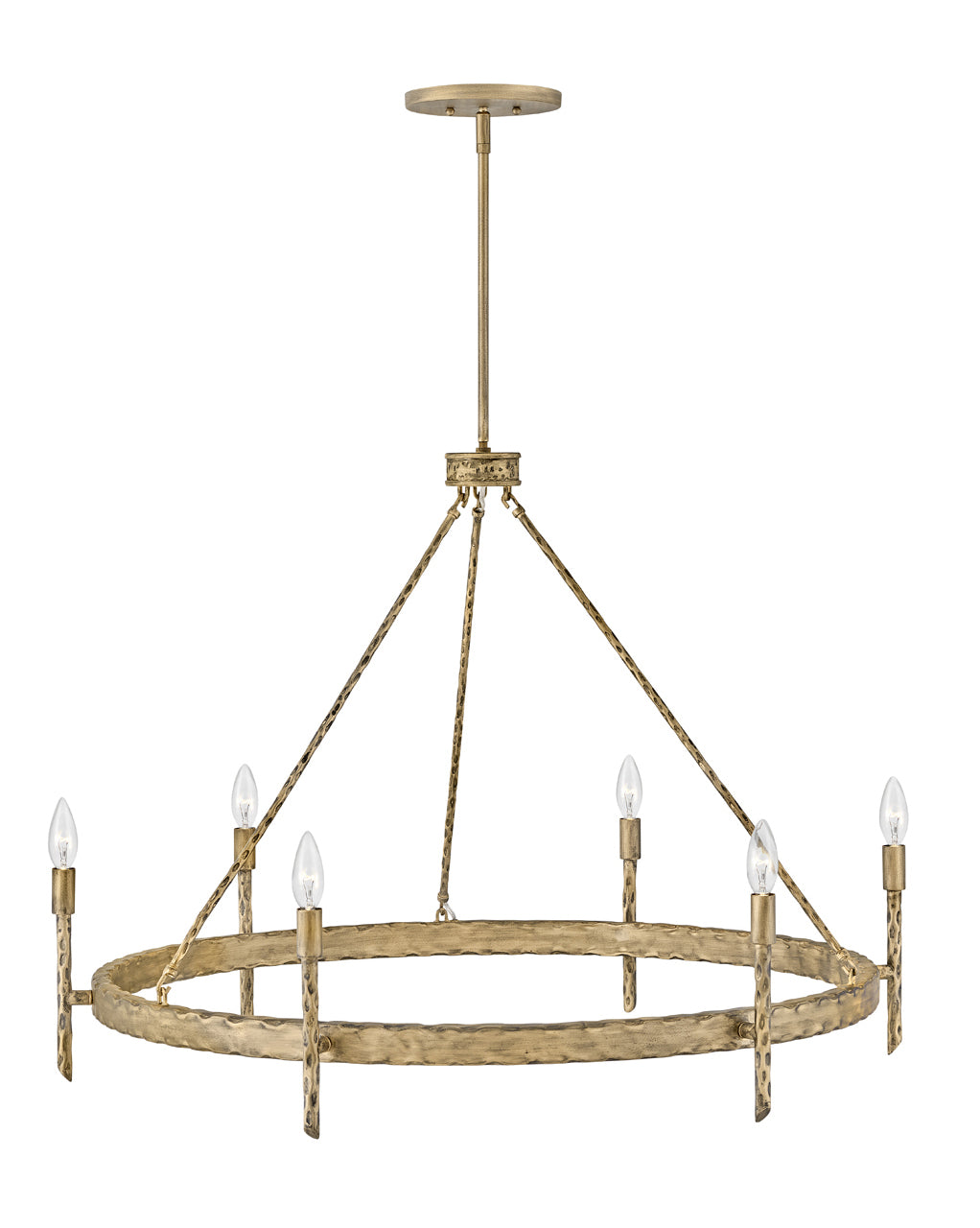 Large Single Tier Chandelier