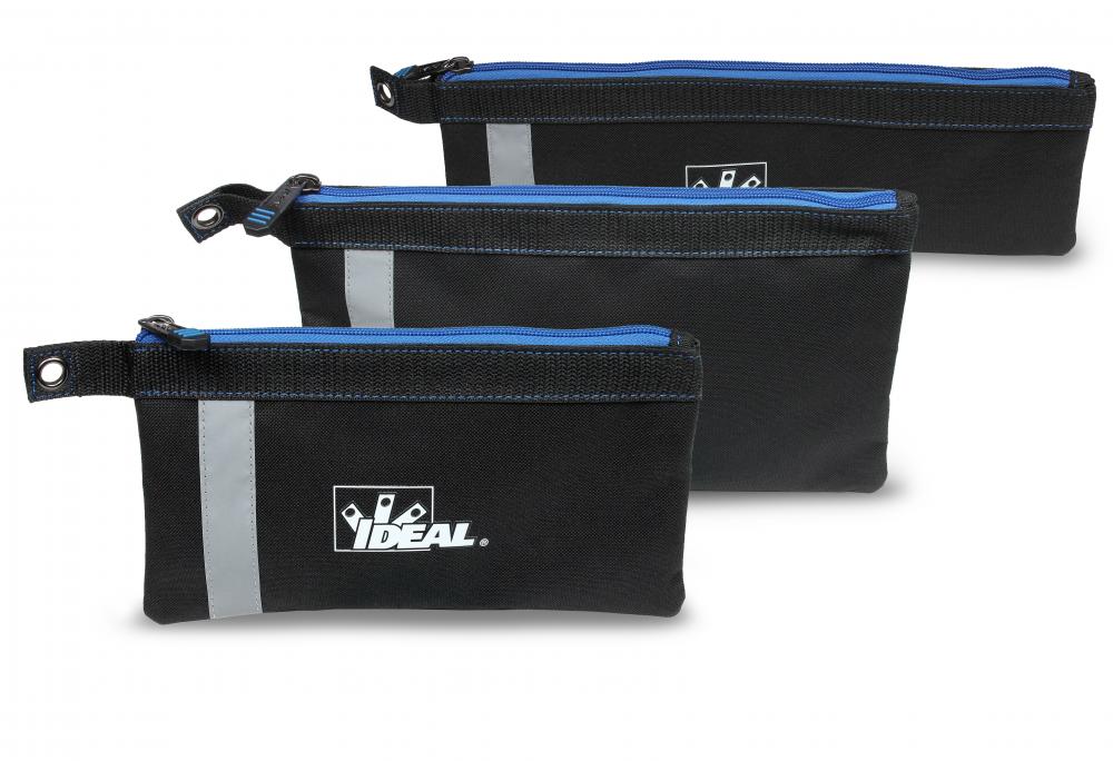 FLAT ZIPPER POUCH 3 PACK