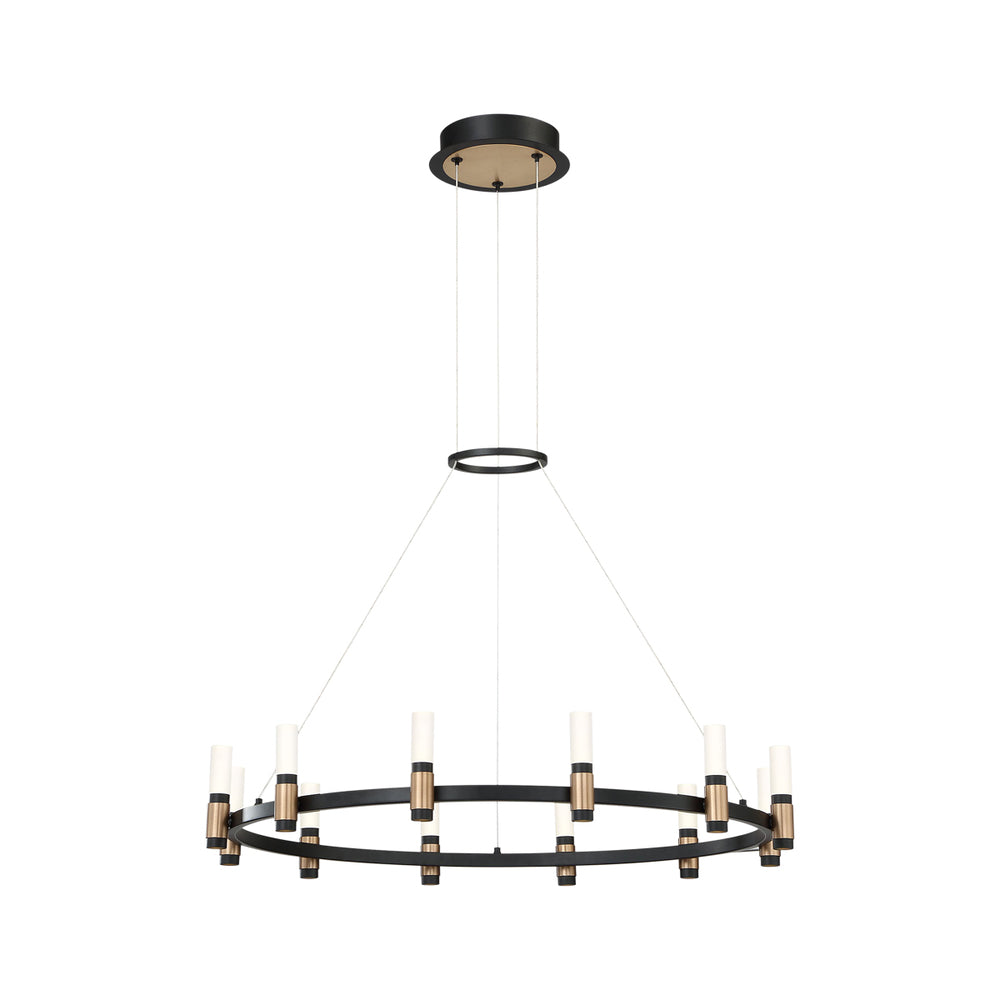 Albany, Chandelier, 12LT , LED, Blk