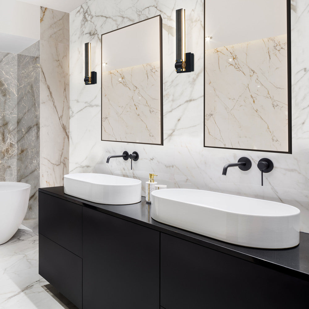 Admiral, Wall Sconce, LED, M Blk