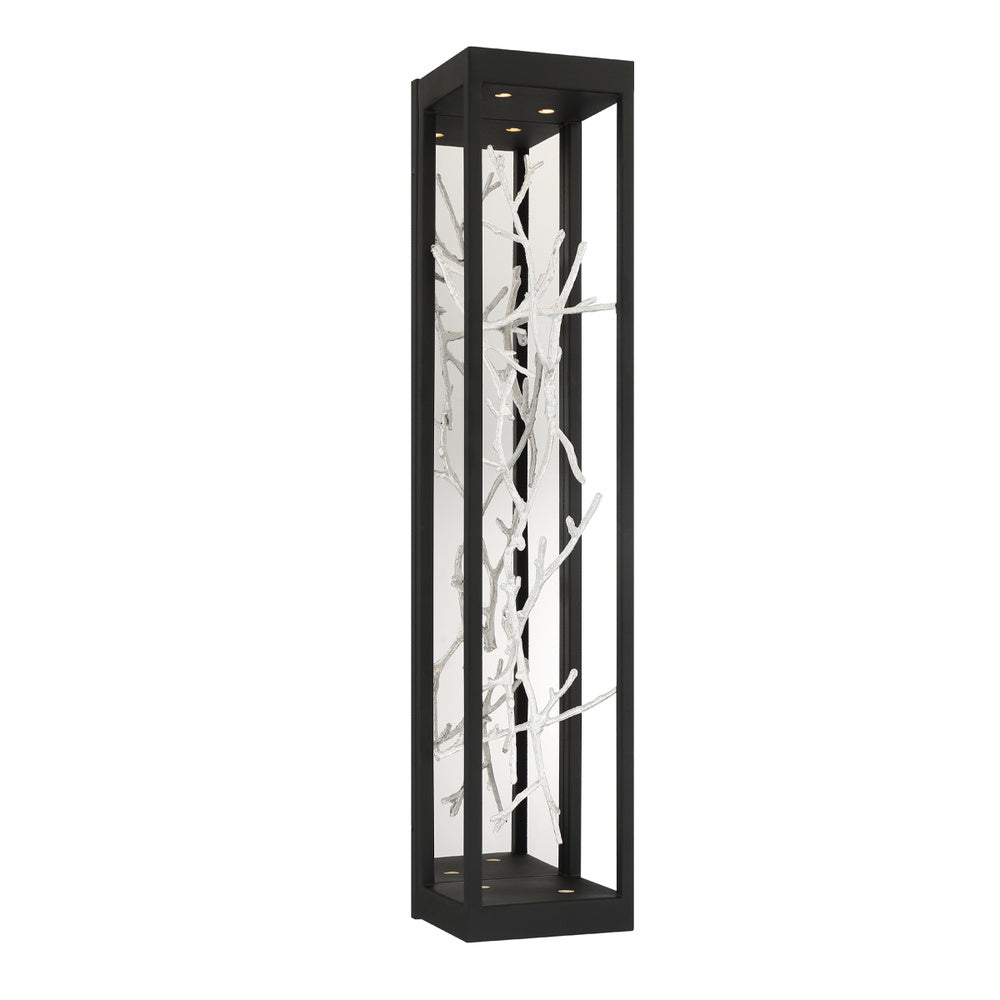 Aerie, 4LT LED Sconce, Blk/sil