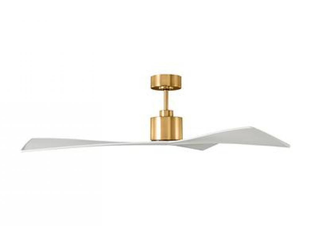 Adler 52-inch indoor/outdoor Energy Star ceiling fan in burnished brass finish