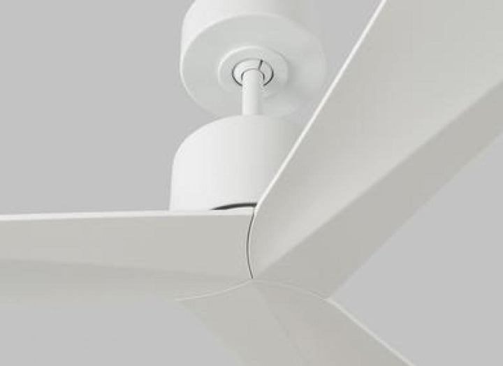 Adler 52-inch indoor/outdoor Energy Star ceiling fan in matte white finish with matte white blades