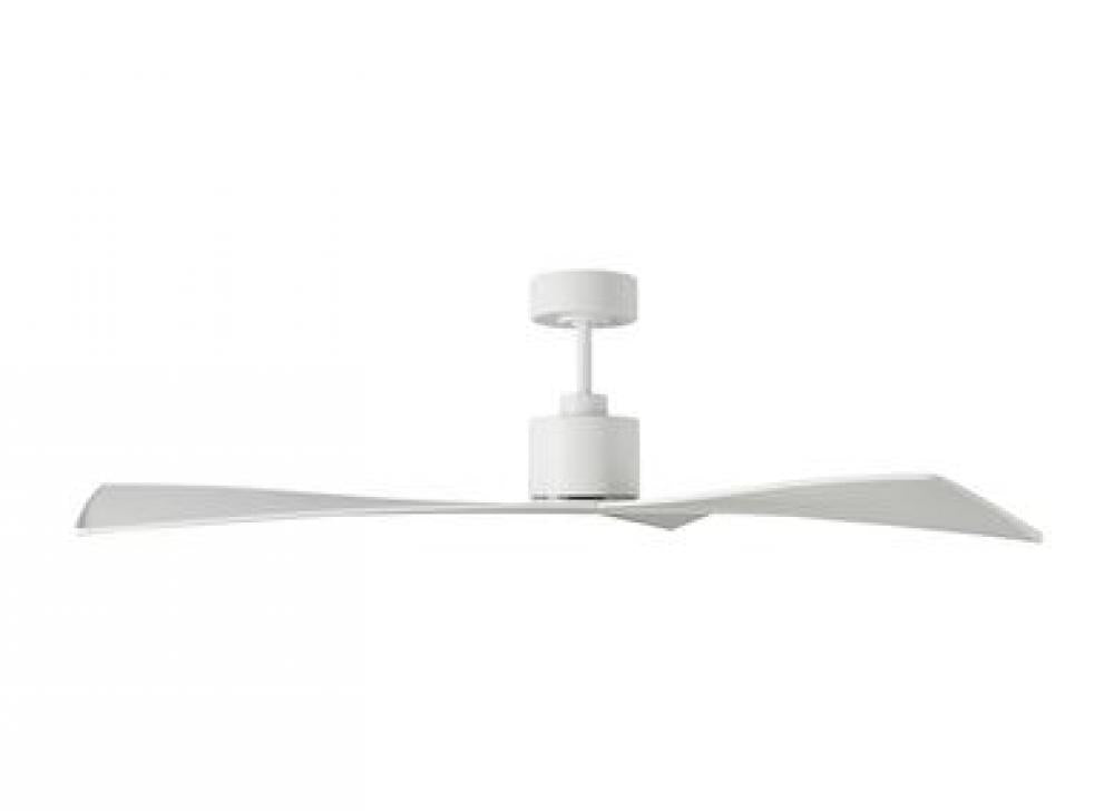 Adler 52-inch indoor/outdoor Energy Star ceiling fan in matte white finish with matte white blades